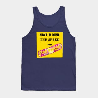 Have in mind the speed-time travel music parody Tank Top